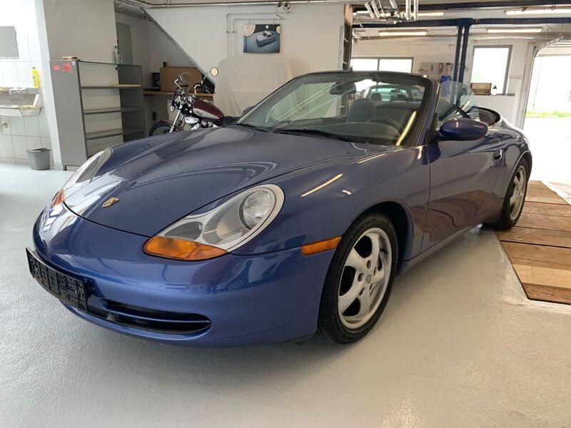 Blau Gebraucht 1998 Porsche 911 Carrera Cabriolet Cabrio | 28.900 € (Guter Preis) - Bild 1/4