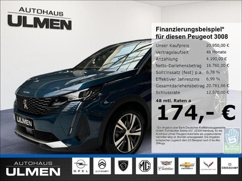 Blau Gebraucht 2023 Peugeot 3008 Allure SUV | 20.950 € (Superpreis) - Bild 1/4