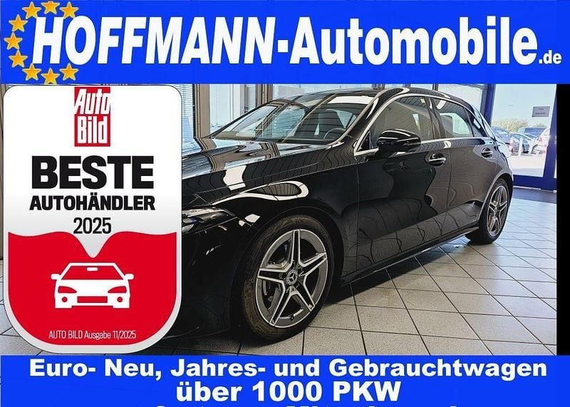 Kosmosschwarz met. (metallic) Gebraucht 2023 Mercedes A180 AMG Limousine | 30.900 € - Bild 1/4