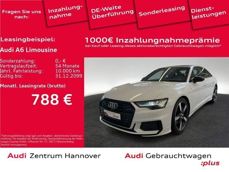 2y gletscherweiß metallic (metallic) Gebraucht 2021 Audi A6 Sport Limousine | 42.950 € (Fairer Preis) - Bild 1/4