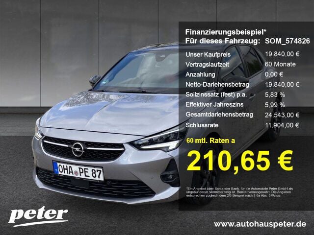 Kontrast grau Gebraucht 2023 Opel Corsa GS Line Kleinwagen | 19.840 € (Fairer Preis) - Bild 1/4