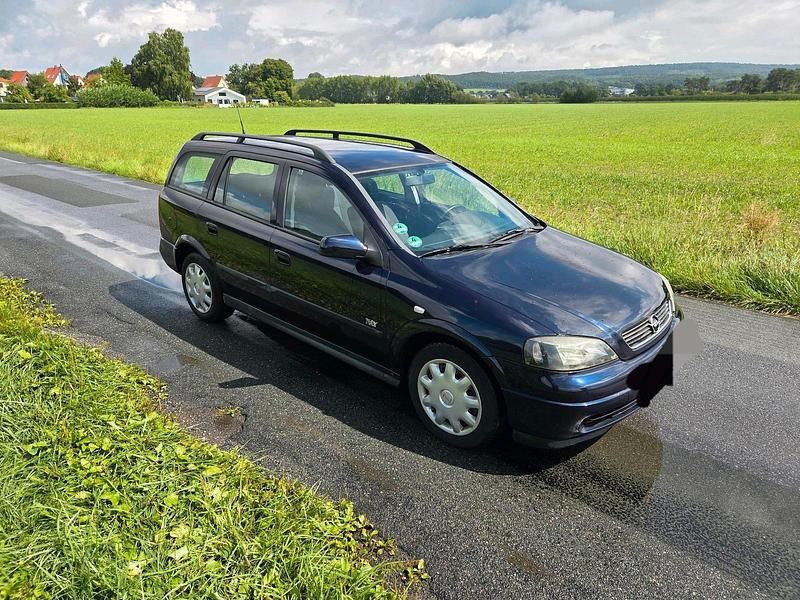 Blau Gebraucht 2003 Opel Astra Njoy Kombi | 750 € - Bild 1/4