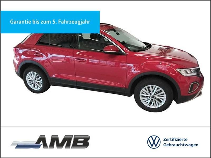 P8 kings red metallic Gebraucht 2024 VW T-Roc Life SUV | 29.480 € (Fairer Preis) - Bild 1/3