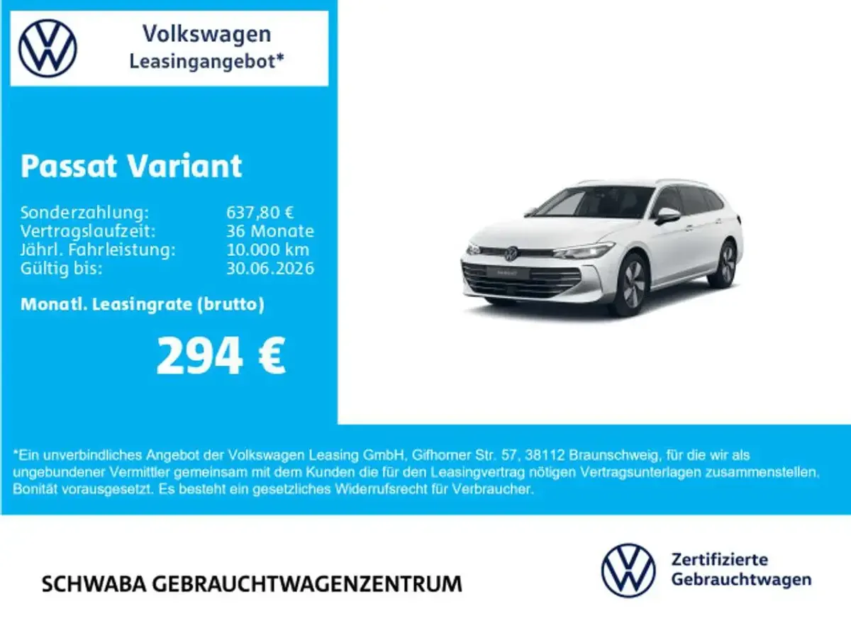 Gebraucht VW Passat Business 150 PS (110 kW) 2025 Weiß Kombi
