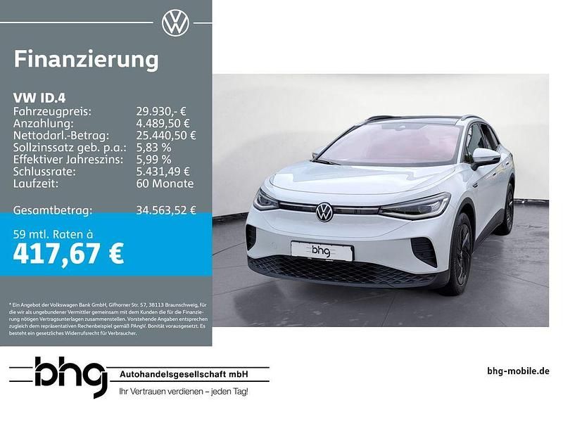 Blanco nevada/gletscherweiß me Gebraucht 2021 VW ID.4 Pro SUV | 29.930 € (Etwas zu teuer) - Bild 1/4