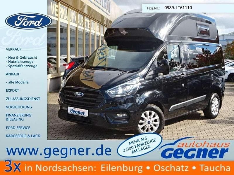 Obsidianschwarz Gebraucht 2021 Ford Transit Custom Nugget Van / Kleinbus | 48.840 € (Guter Preis) - Bild 1/4