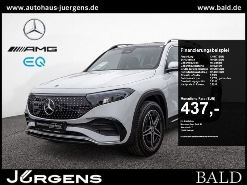 Weiss digitalweiss Gebraucht 2024 Mercedes EQB350 AMG SUV | 46.390 € (Teuer) - Bild 1/4