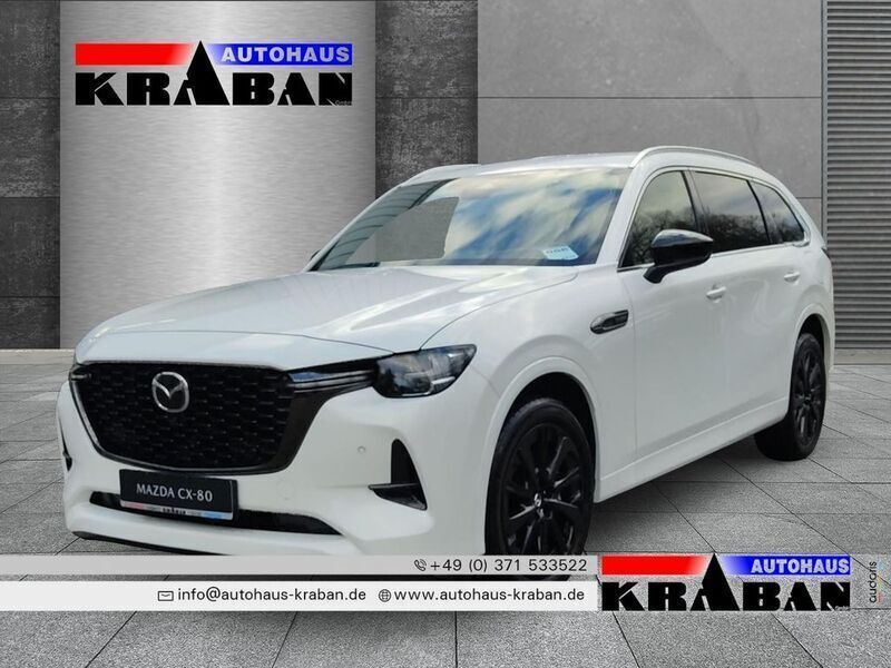 Rhodium white Neu 2024 Mazda CX-80 Homura-Line SUV | 56.990 € (Etwas zu teuer) - Bild 1/4