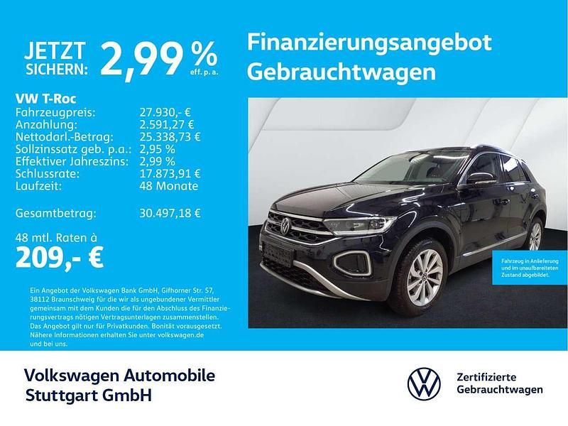 Deep black perleffekt Gebraucht 2025 VW T-Roc Style SUV | 27.930 € (Fairer Preis) - Bild 1/4