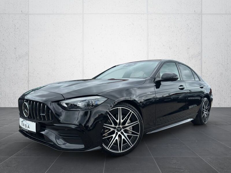 Obsidianschwarz Gebraucht 2023 Mercedes C43 AMG AMG Limousine | 58.999 € - Bild 1/4