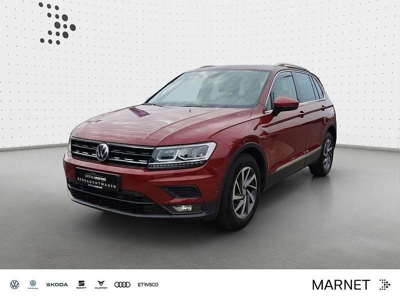 Ruby red metallic Gebraucht 2018 VW Tiguan Sound SUV | 19.930 € (Guter Preis) - Bild 1/4