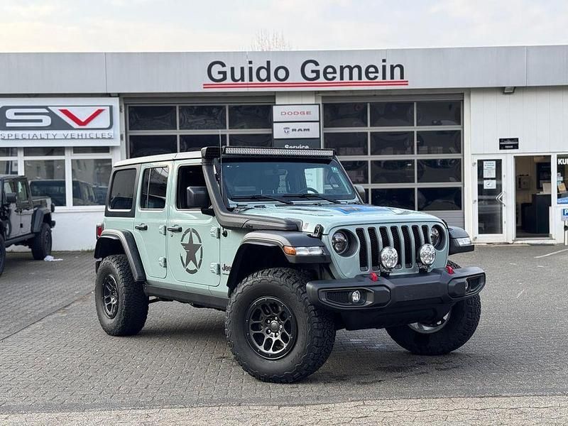 Blau Gebraucht 2023 Jeep Wrangler Unlimited Rubicon SUV | 72.800 € - Bild 1/4