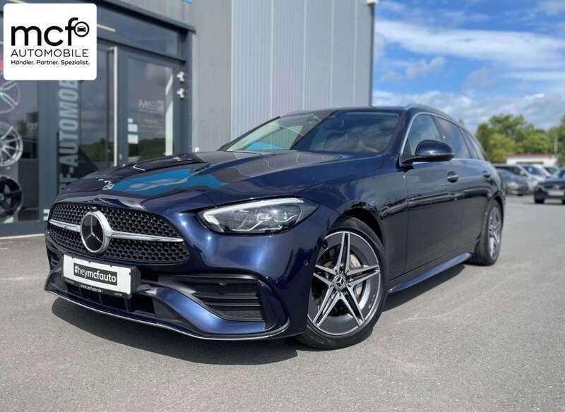 Blau Gebraucht 2021 Mercedes C200 AMG line Kombi | 35.980 € (Etwas zu teuer) - Bild 1/4