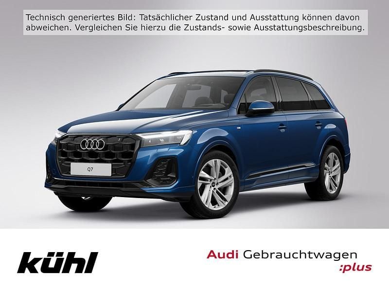 Ascariblau metallic Gebraucht 2025 Audi Q7 S-Line SUV | 68.690 € (Superpreis) - Bild 1/3