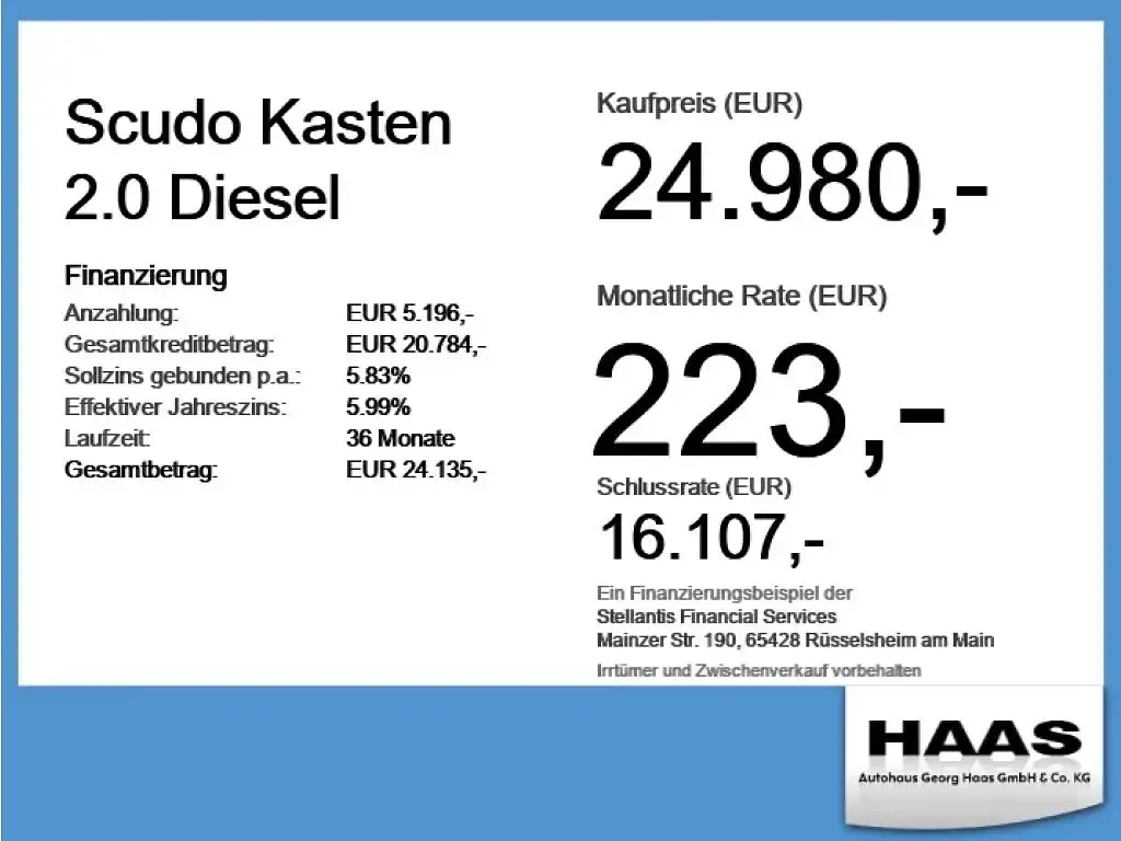 Gebraucht Fiat Scudo 144 PS (105 kW) 2025 Weiß Van