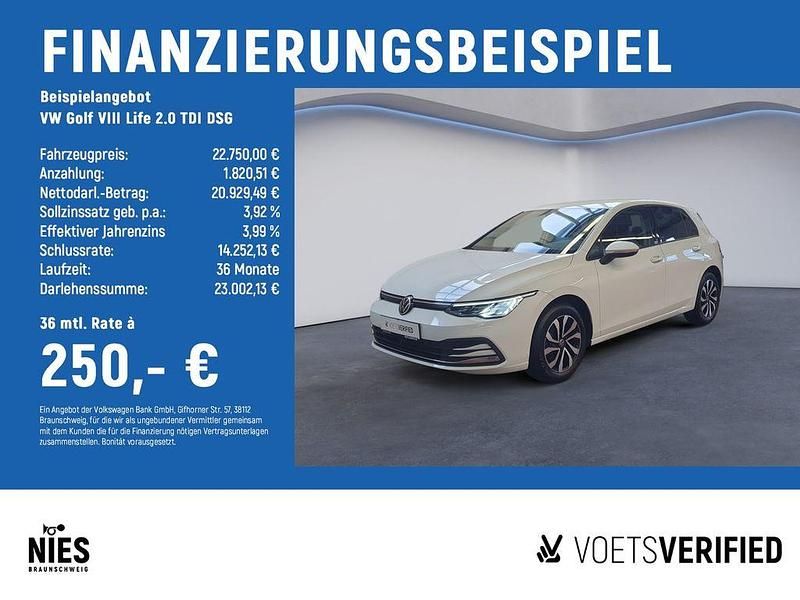 Gebraucht VW Golf VIII Life 150 PS (110 kW) 2022 Weiß Limousine