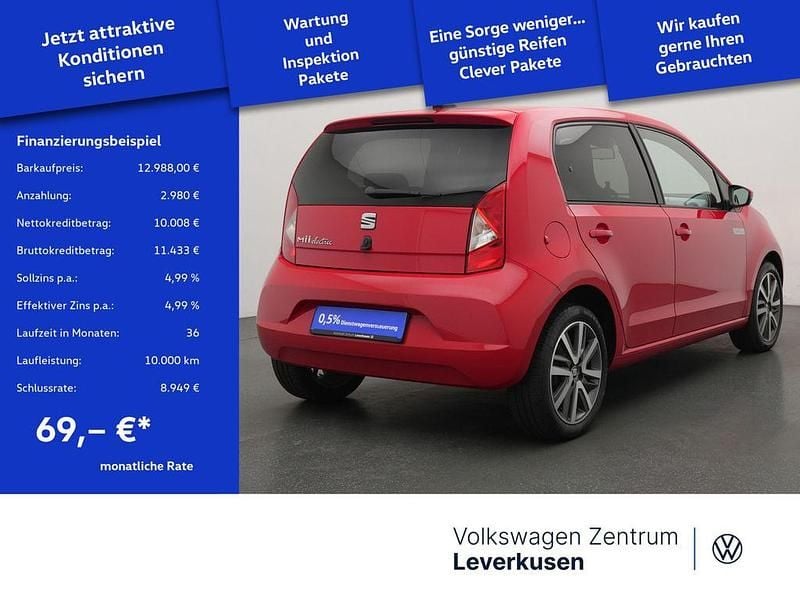 Gebraucht Seat Mii Electric 61 kW (83 PS) 2021 Schwarz / tornadorot (metallic) Kleinwagen