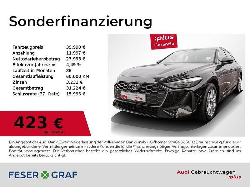 Mythosschwarz metallic Gebraucht 2025 Audi A5 Ambiente Coupé | 39.990 € (Guter Preis) - Bild 1/4