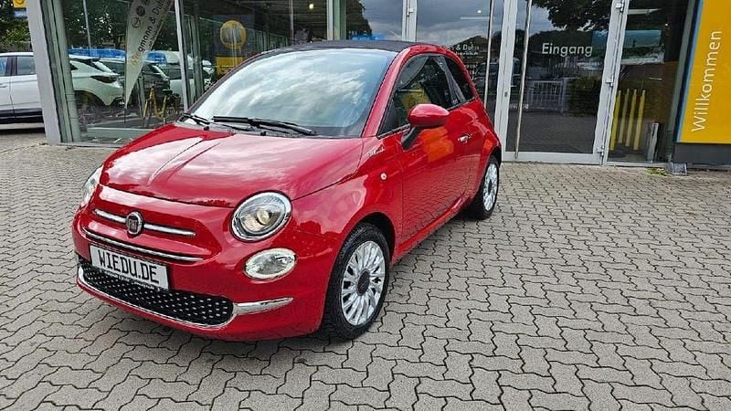 Rot Gebraucht 2021 Fiat 500 Dolcevita Cabrio | 13.900 € (Fairer Preis) - Bild 1/4