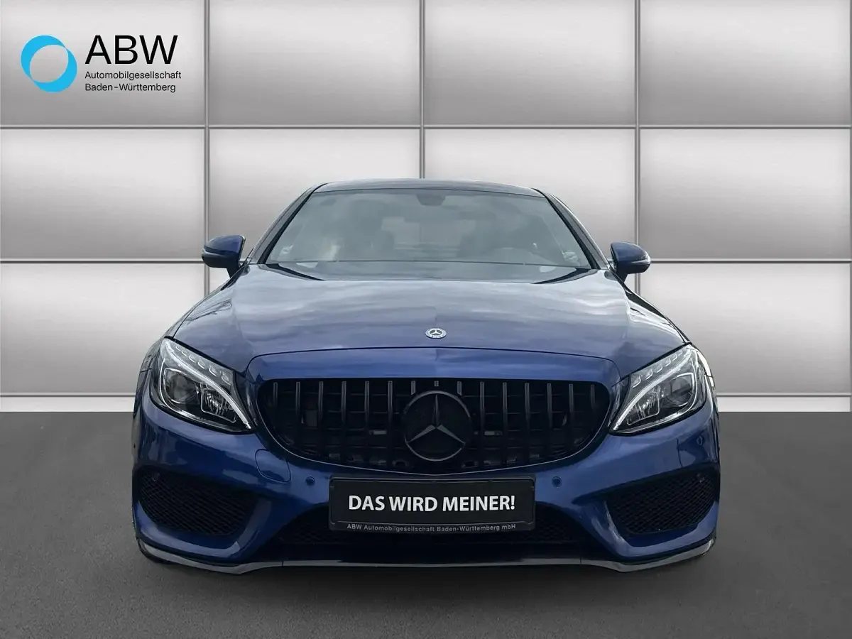 Gebraucht Mercedes C200 AMG line 184 PS (135 kW) 2017 Blau Coupé
