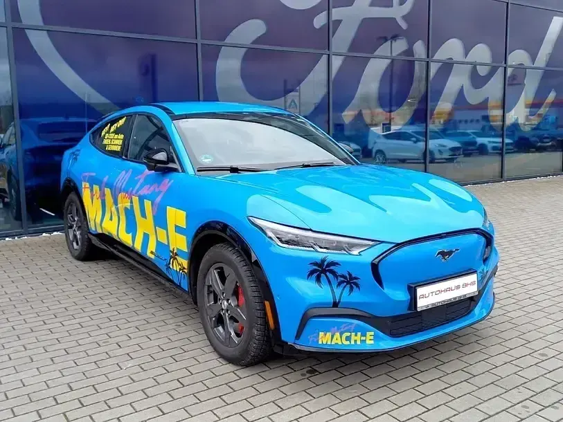 Gebraucht Ford Mustang Mach-E Extended Range 216 kW (294 PS) 2023 Grabberblue (blau) SUV