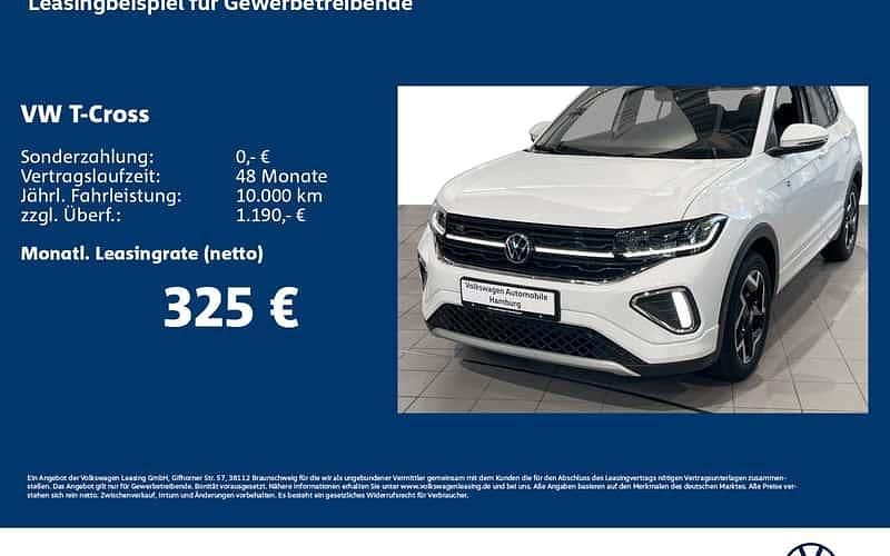 Weiß Neu 2025 VW T-Cross R-line SUV | 34.509 € (Teuer) - Bild 1/4