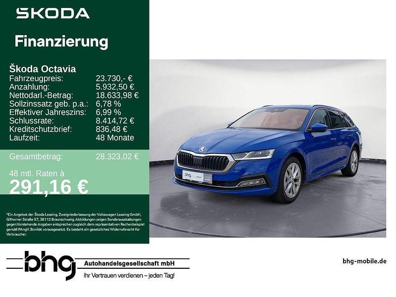 Blau Gebraucht 2022 Skoda Octavia Style Kombi | 23.730 € (Fairer Preis) - Bild 1/4
