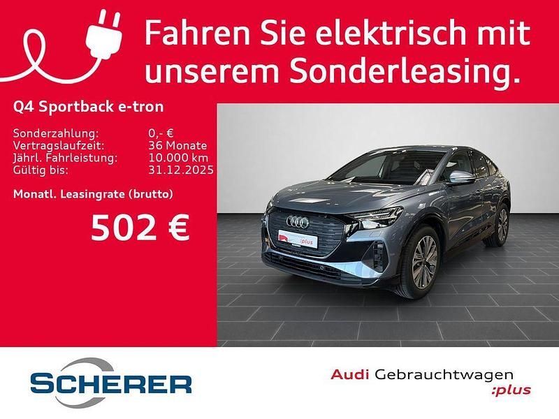 Geysirblau metallic (metallic) Gebraucht 2025 Audi Q4 Sportback e-tron Ambiente SUV | 45.490 € - Bild 1/4