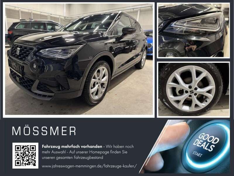Schwarz (metallic) Gebraucht 2024 Seat Arona FR SUV | 22.200 € (Guter Preis) - Bild 1/4