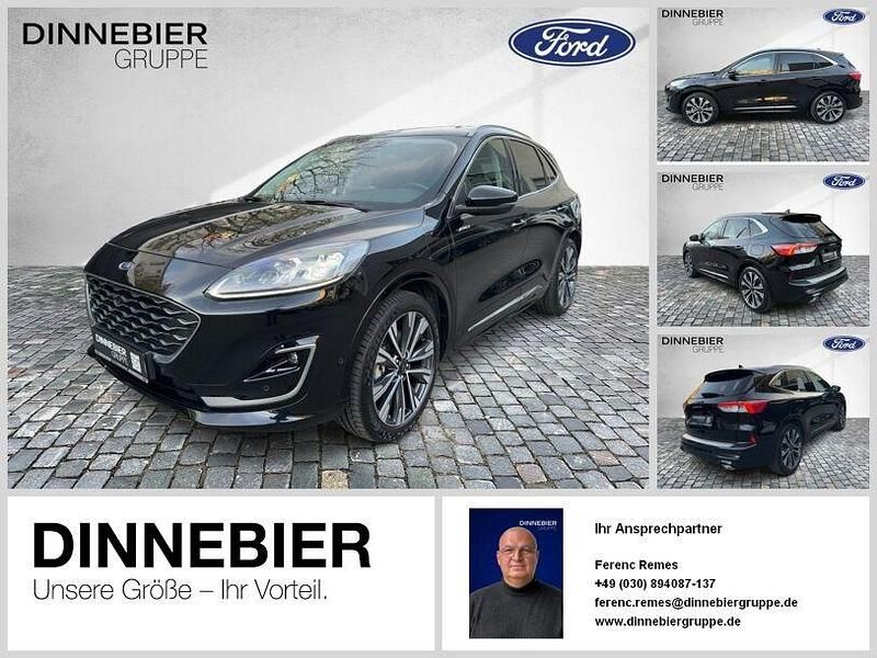 Schwarz (metallic) Gebraucht 2021 Ford Kuga Vignale SUV | 25.695 € (Fairer Preis) - Bild 1/3