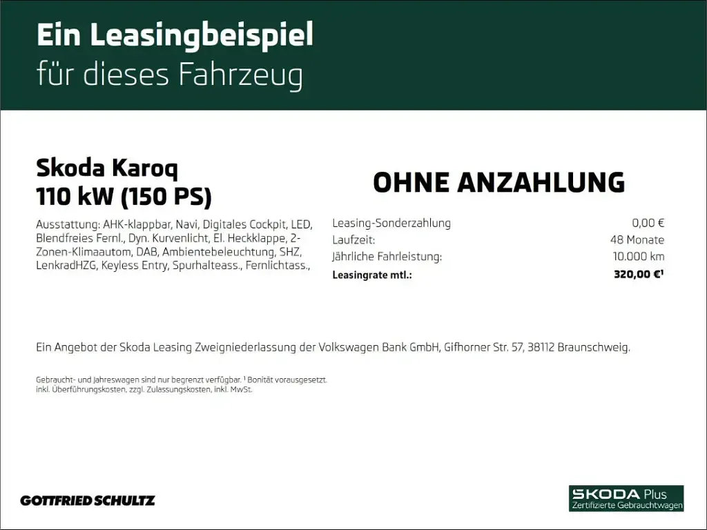 Gebraucht Skoda Karoq Tour 150 PS (110 kW) 2025 Grau SUV
