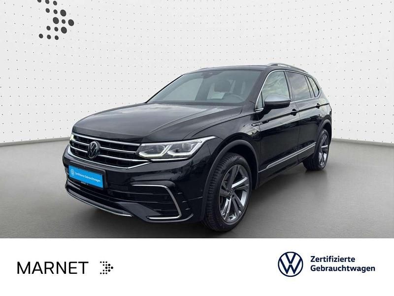 Schwarz Gebraucht 2022 VW Tiguan Allspace R-line SUV | 35.990 € (Fairer Preis) - Bild 1/3