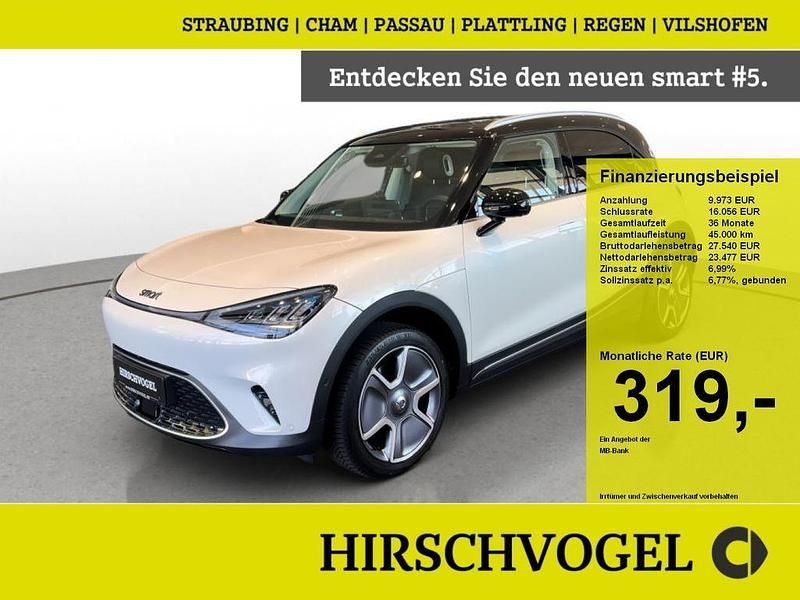 Weiß weiss metallic Gebraucht 2024 Smart #1 Edition #1 SUV | 32.200 € (Superpreis) - Bild 1/4
