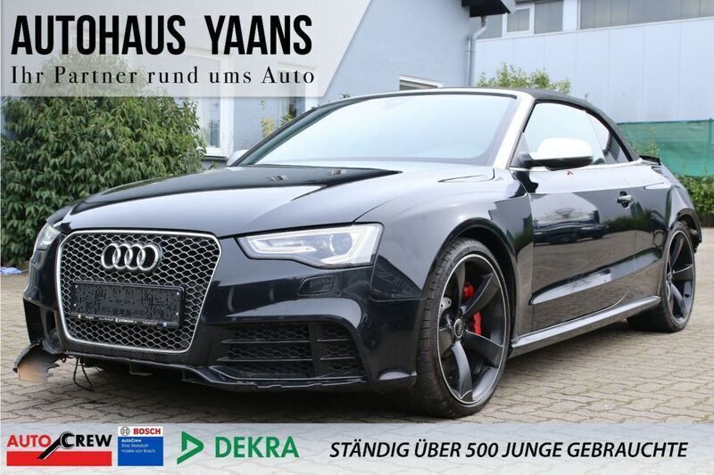 Mythosschwarz metallic Gebraucht 2015 Audi RS5 Comfort Cabrio | 29.999 € - Bild 1/4