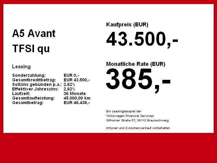 Gebraucht Audi A5 Business 204 PS (150 kW) 2025 Schwarz Kombi