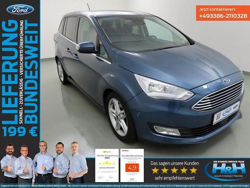 Blau Gebraucht 2019 Ford Grand C-Max Titanium Van / Kleinbus | 15.840 € (Etwas zu teuer) - Bild 1/4