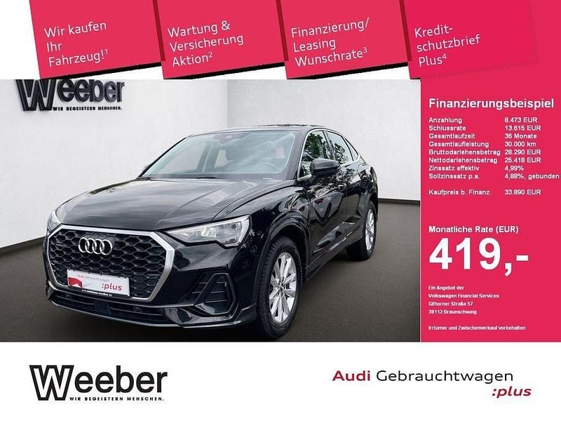 Mythosschwarz (metallic) Gebraucht 2020 Audi Q3 Sportback Performance SUV | 33.890 € (Guter Preis) - Bild 1/4