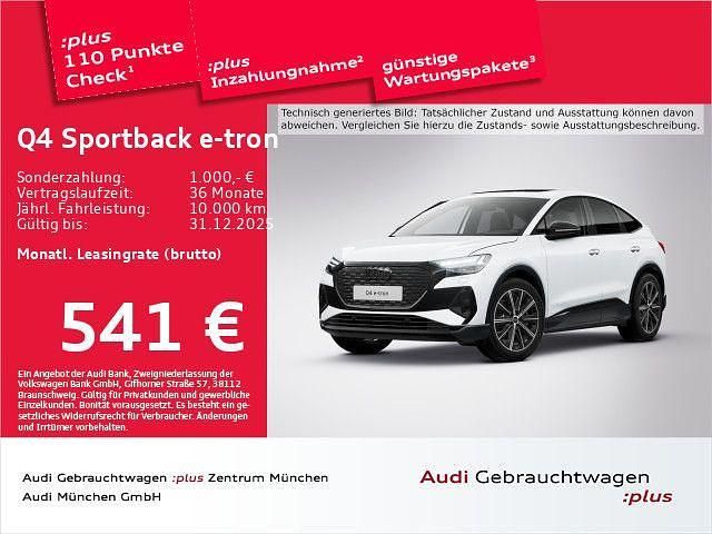 Gletscherweiß metallic Gebraucht 2025 Audi Q4 Sportback e-tron Ambiente SUV | 57.439 € - Bild 1/2