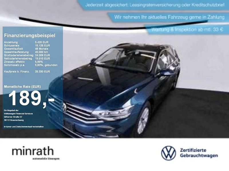 Blau Gebraucht 2023 VW Passat Business Kombi | 25.330 € (Guter Preis) - Bild 1/4