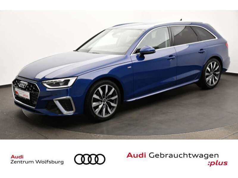 Ascariblau metallic Gebraucht 2024 Audi A4 S-Line Kombi | 37.980 € (Fairer Preis) - Bild 1/3