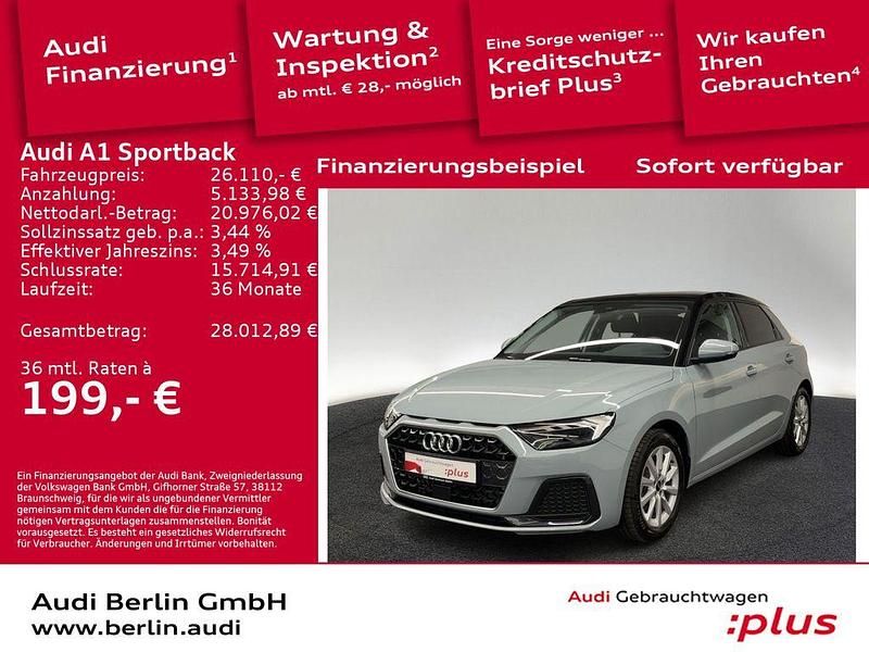 Pfeilgrau perleffekt Gebraucht 2025 Audi A1 Sportback Advanced Plus Kleinwagen | 26.110 € (Fairer Preis) - Bild 1/3