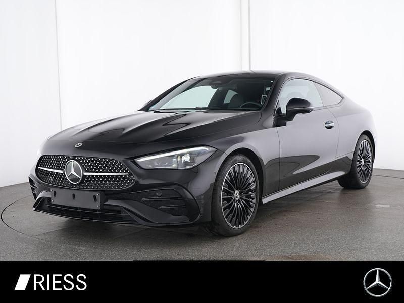 Metalliclack obsidianschwarz Gebraucht 2024 Mercedes CLE220 Coupé | 50.900 € (Superpreis) - Bild 1/4