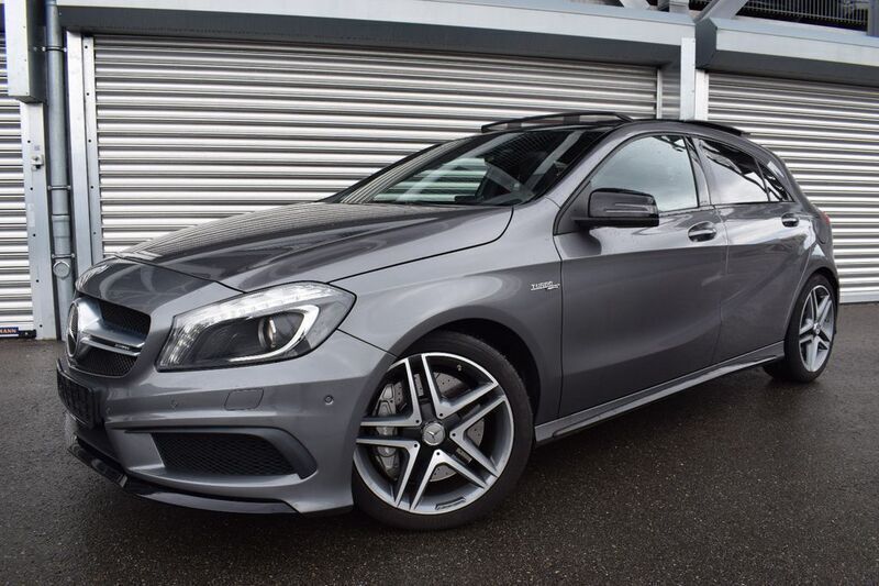 Grau Gebraucht 2015 Mercedes A45 AMG AMG Limousine | 30.900 € (Etwas zu teuer) - Bild 1/4