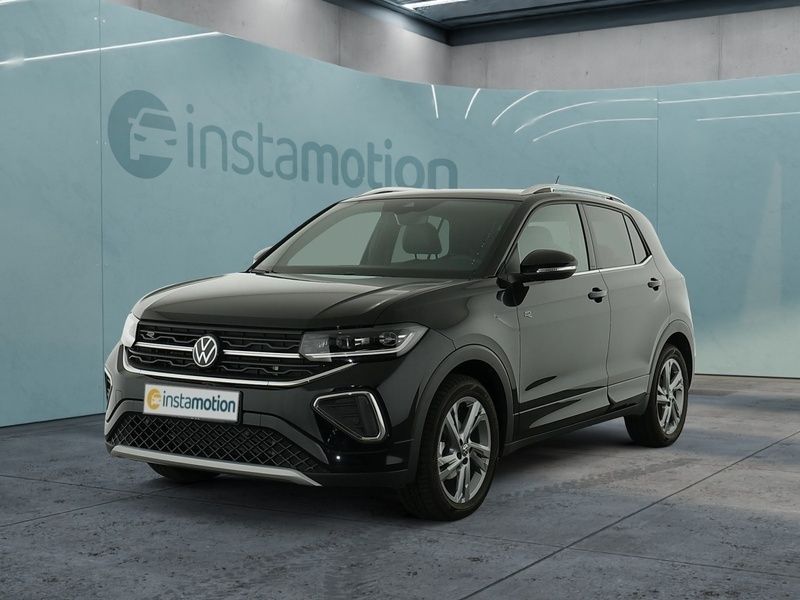 Schwarz Gebraucht 2024 VW T-Cross R-line SUV | 26.403 € (Fairer Preis) - Bild 1/4