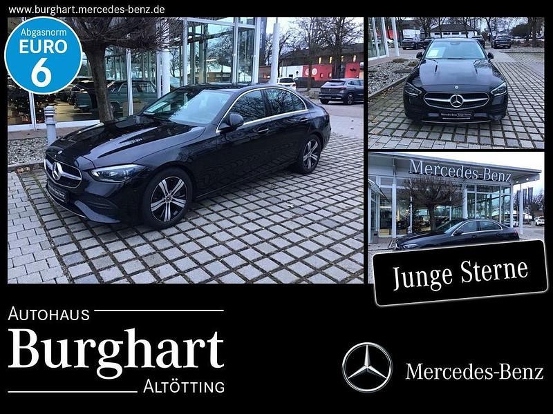 Lack obsidianschwarz Gebraucht 2021 Mercedes C200 Avantgarde Limousine | 33.900 € (Fairer Preis) - Bild 1/4