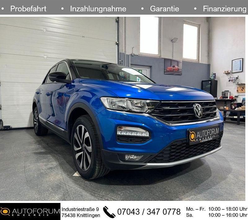 Blau Gebraucht 2021 VW T-Roc SUV | 21.990 € (Fairer Preis) - Bild 1/3