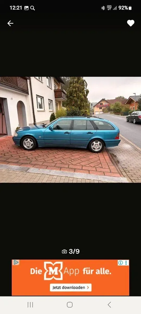 Gebraucht Mercedes C200 102 PS (75 kW) 1999 Blau Limousine