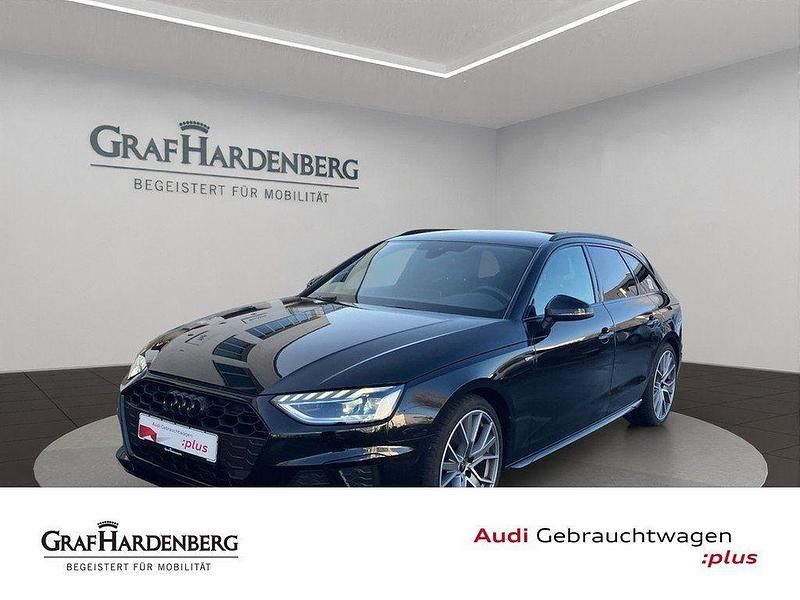 Mythosschwarz metallic Gebraucht 2022 Audi A4 S-Line Kombi | 28.930 € (Fairer Preis) - Bild 1/4