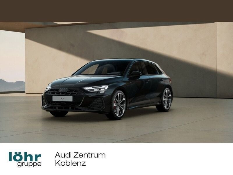 Schwarz Neu 2025 Audi A3 Sportback S-Line Limousine | 49.480 € (Teuer) - Bild 1/4