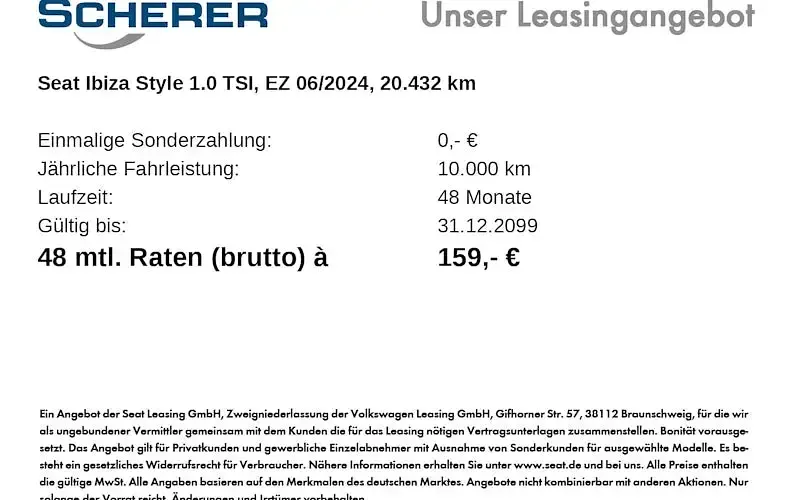 Gebraucht Seat Ibiza Style 116 PS (85 kW) 2024 Schwarz Kleinwagen